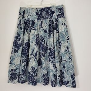 Madison Studio Blue Floral Skirt, Size 8